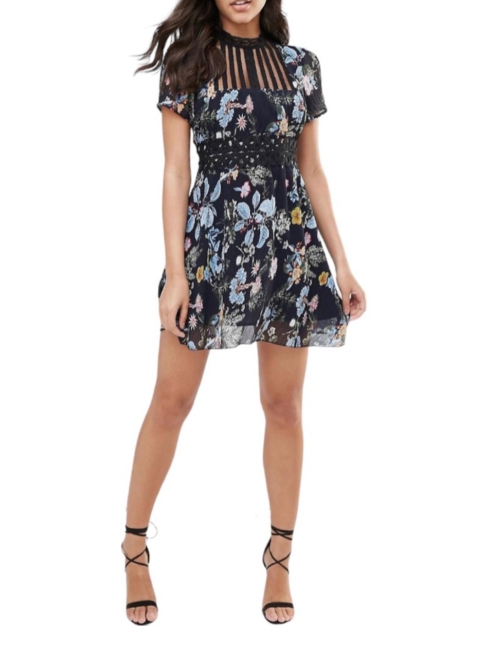 Anthropologie Foxiedox Juniper Floral Mini Dress